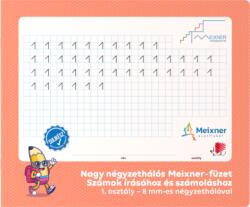 ICO NAGY NÉGYZETHÁLÓS MEIXNER-FÜZET SZÁMOK ÍRÁSÁHOZ ÉS SZÁMOLÁSHOZ 1. OSZTÁLYOS 8x8 MM NÉGYZETHÁLÓVAL SULIKÉSZ 32 LAP 245*295 MM FEKVŐ (7500158004)