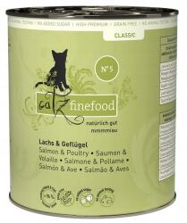 Catz Finefood Classic N. 05 Lazac és baromfi konzerv 800g