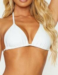 Prettylittlething Fehér Fürdő Bikini Felső Megkötős Vállpántokkal Prettylittlething 36