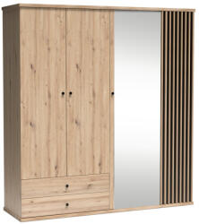 GreenSite Cali C-24 gardróbszekrény. tükrös. tölgy