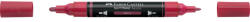 Faber-Castell Akril marker kétvégű MULTIMARK 433 Faber-Castell piros bogyó - suplix