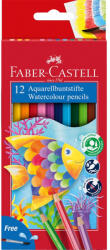 Faber-Castell Színes ceruza készlet hatszögletű akvarell + ecset Faber-Castell 12klf. szín - suplix