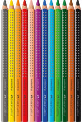 Faber-Castell Színes ceruza készlet háromszögletű GRIP Jumbo Faber-Castell 12klf. szín - suplix