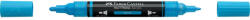 Faber-Castell Akril marker kétvégű MULTIMARK 448 Faber-Castell azúrkék (68283) - irodaszerpiac