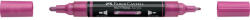 Faber-Castell Akril marker kétvégű MULTIMARK 290 Faber-Castell metál rózsaszín (68297) - irodaszerpiac