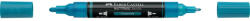 Faber-Castell Akril marker kétvégű MULTIMARK 313 Faber-Castell türkiz (68267) - irodaszerpiac
