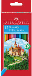 Faber-Castell Színes ceruza készlet hatszögletű kastélyos Faber-Castell 12klf. szín (68117) - irodaszerpiac