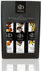 1883 Maison Routin 1883 Díszdobozos Kávés szett 3X0, 25l (Amaretto szirup, Sóskaramell szirup, Tiramisu szirup) (szett5)