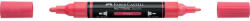 Faber-Castell Akril marker kétvégű MULTIMARK 124 Faber-Castell vörös (68273) - irodaszerpiac