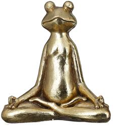  „Yoga meditáló, arany színű béka szobor - 50, 5 cm (89292)