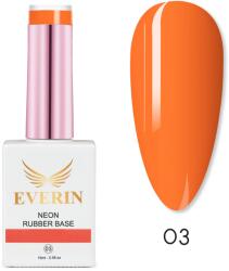 Everin Neon Rubber Base Everin 15ml 03 - Bază Rubber Portocaliu Neon (NRYDJ-3)