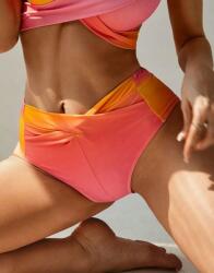 Shein Többszínű Bikini Alsó Aszimmetrikus Derék Ombre Mintás Shein S