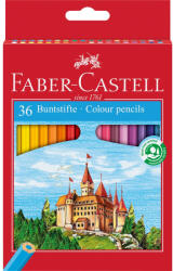 Faber-Castell Színes ceruza készlet hatszögletű kastélyos Faber-Castell 36klf. szín (FC120136) - iroda-ellatas