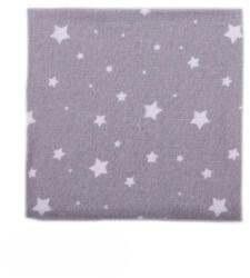 Vaganza Flanel pelenka mintás 75x75cm - Szürke/Fehér Apró Csillag (722593)
