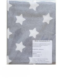 Vaganza Flanel pelenka mintás 75x75cm - Szürke/Fehér Csillag (5999120527441)