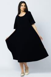 Pierino Rochie lunga A-line din tricot de bumbac, neagra Talie unica - shopika - 149,99 RON