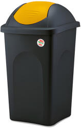 Stefanplast Multipat billenőfedeles szemetes kuka, műanyag, sárga billenő fedővel, 60L