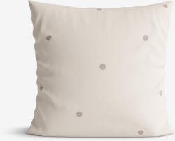 Goldea față de pernă 100% bumbac - buline pe fundal bej 40 x 60 cm