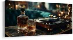 Dovido Tablou relaxare cu whisky și vinil - 140x70