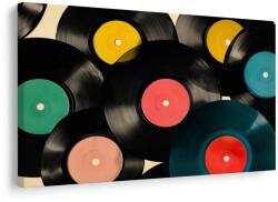 Dovido Tablou discuri de vinil retro muzicale - 120x80