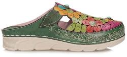 Laura Vita Női flip-flop papucs Laura Vita 0007644 Dorry 22- Kaki- F6 zöld bebújós (0007644 DORRY 22)
