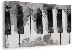 Dovido Tablou clape muzicale în tonuri alb-negru - 60x40