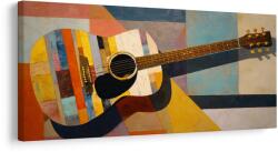 Dovido Tablou mozaic colorat de chitară - 140x70