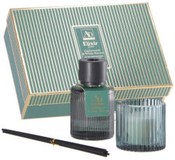 AdTrend Set parfum camera, lumanare parfumata Lemn Cedru si Flori albe 150 ml, 100 gr (117944D)