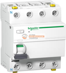 Schneider Electric ACTI9 iID áram-védőkapcsoló, A osztály, 4P, 63A, 30mA (A9Z21463)