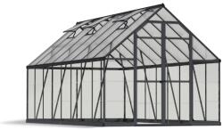 Palram Seră Canopia Balance 2.44 X 4.87 m policarbonat - Structură gri & Panouri hibride