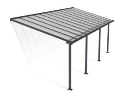 Palram Copertina terasa Olympia 3 X 7.5 aluminiu, GRI transparent - Canopia (704353)