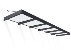 Palram Copertina usa Canopia Sophia XL 1.4 X 5.7 m - Structură Gri & Panouri Opal Alb (707405)