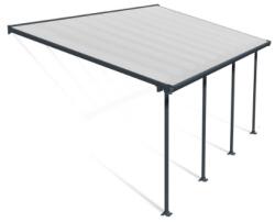 Palram Copertina terasa Feria 3X6.10 aluminiu GRI transparent - Canopia (702665)