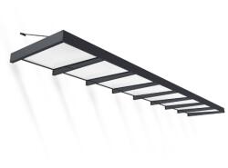 Palram Copertina usa Canopia Sophia XL 7.5 X 1.4 m - Structură gri și panouri opal alb (707407)