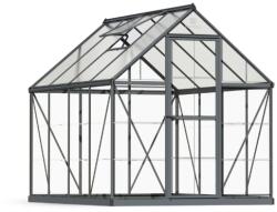 Palram Seră Canopia Hybrid 1.85 X 2.47 m - Policabonat - Structură Gri (702768)