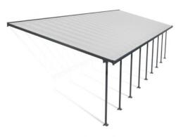 Palram Copertina terasa Feria 4X12.76 aluminiu, GRI transparent - Canopia (704662)