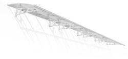 Palram Copertina ușă Canopia Bordeaux 1.39 X 8.92 m - Structură albă și panouri transparente (707352)