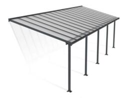 Palram Copertina terasa Olympia 3 X 9 aluminiu, GRI transparent - Canopia (704358)