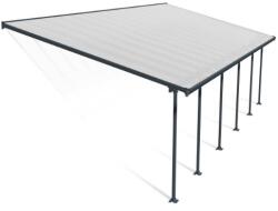 Palram Copertina terasa Feria 4X10.31 aluminiu, GRI transparent - Canopia (704657)