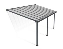 Palram Copertina terasa Olympia 3 X 6 m , aluminiu, GRI transparent - Canopia (704351)