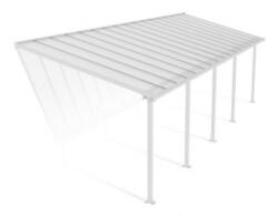 Palram Copertina terasa Olympia 3 X 10 aluminiu, Alb transparent - Canopia (704361)