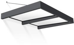 Palram Copertina usa Canopia Sophia XL 1.4 X 1.9 m - Structură Gri & Panouri Opal Albe (707400)