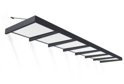 Palram Copertina usa Canopia Sophia XL 6.6 X 1.4 m , Structura Gri & Panouri opal Alb (707406)