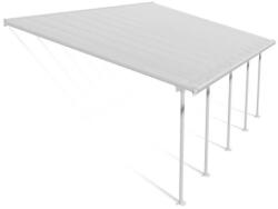 Palram Copertina terasa Feria 4 X 8 aluminiu, alb transparent - Canopia (702659)