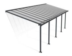 Palram Copertina terasa Olympia 3 X 8.5 aluminiu, GRI transparent - Canopia (704355)