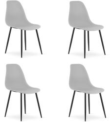 FDY Set 4 Scaune Bucatarie/Dining Velo Plus Gri Deschis