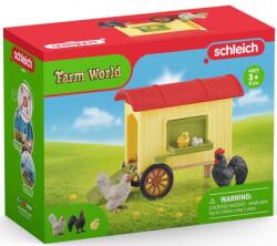 Schleich Игрален комплект Schleich Farm World - Мобилен кокошарник (42572-55887)