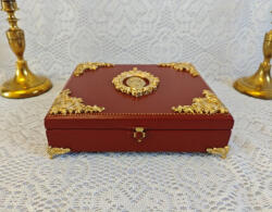 DecoVintage Cutie bijuterii -Camee Bordeaux (C783)