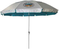 Maui & Sons WindGuard Umbrelă De Plajă Pliabilă Din Aluminiu Diametru 2.2m Cu Protecție UV Și Rezistență La Vânt Petrol Cu Dublu Suport (Supraîntărită) 1985 (1985)