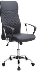 TopMebel Офис стол Novaro TopMebel с PU кожа в черен цвят 61x68x111/121cm